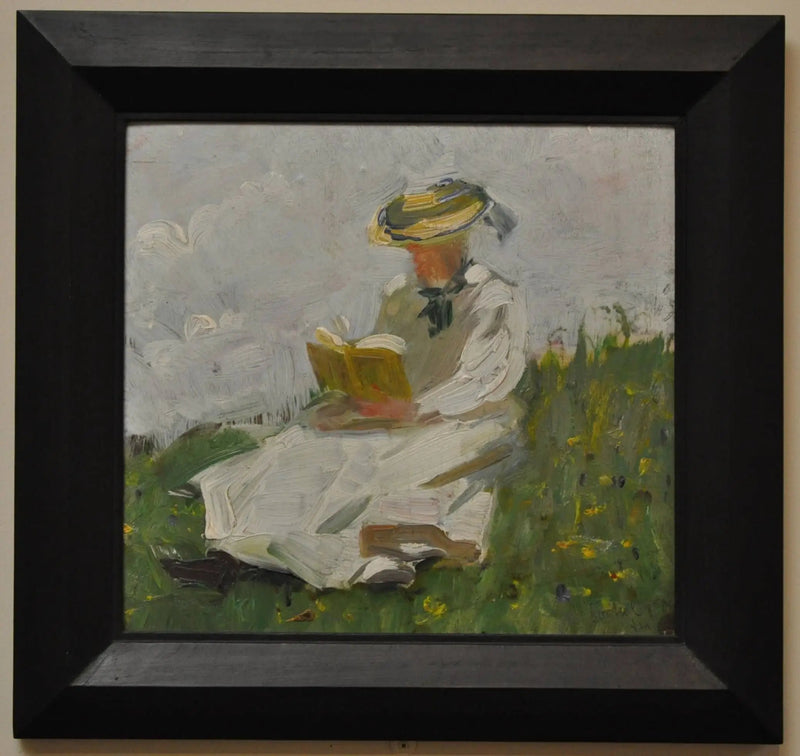 Femme lisant dans le vert - Franz Marc
