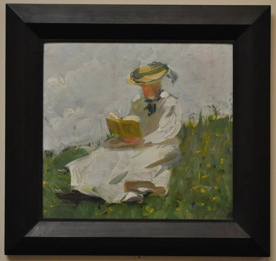 Femme lisant dans le vert - Franz Marc