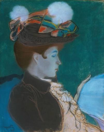 Femme lisant un journal - Louis Anquetin