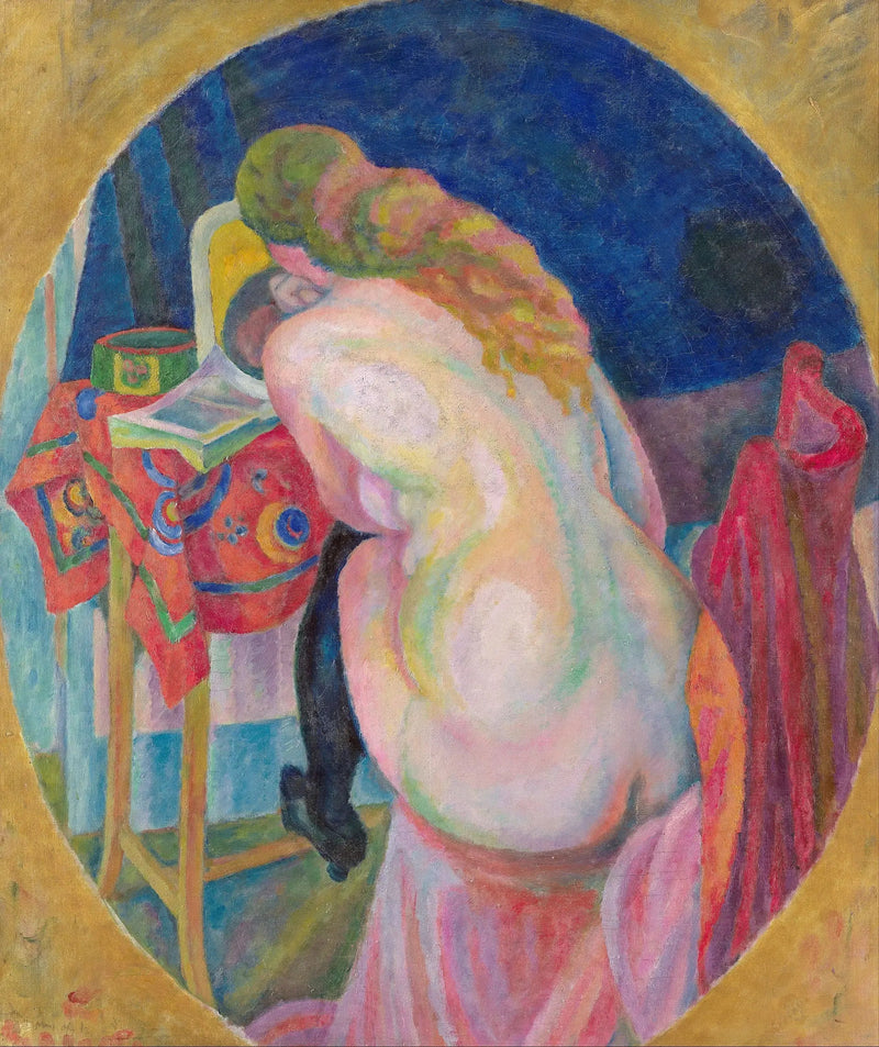Femme nue lisant - Robert Delaunay