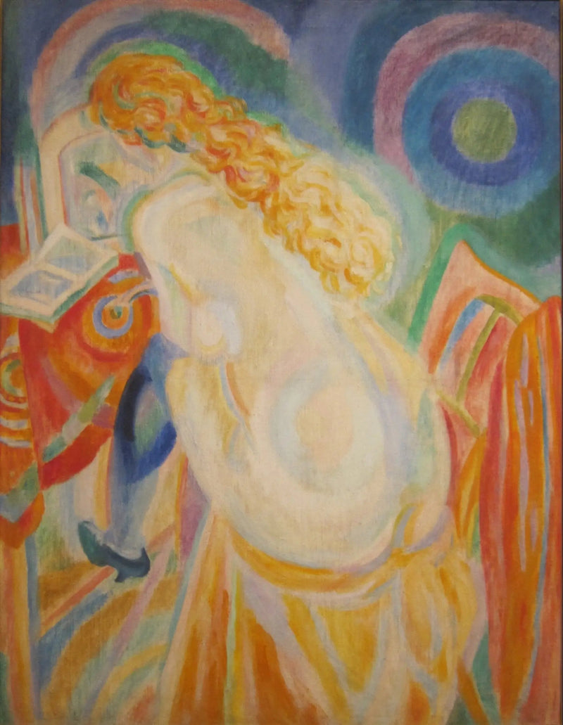 Femme nue lisant - Robert Delaunay