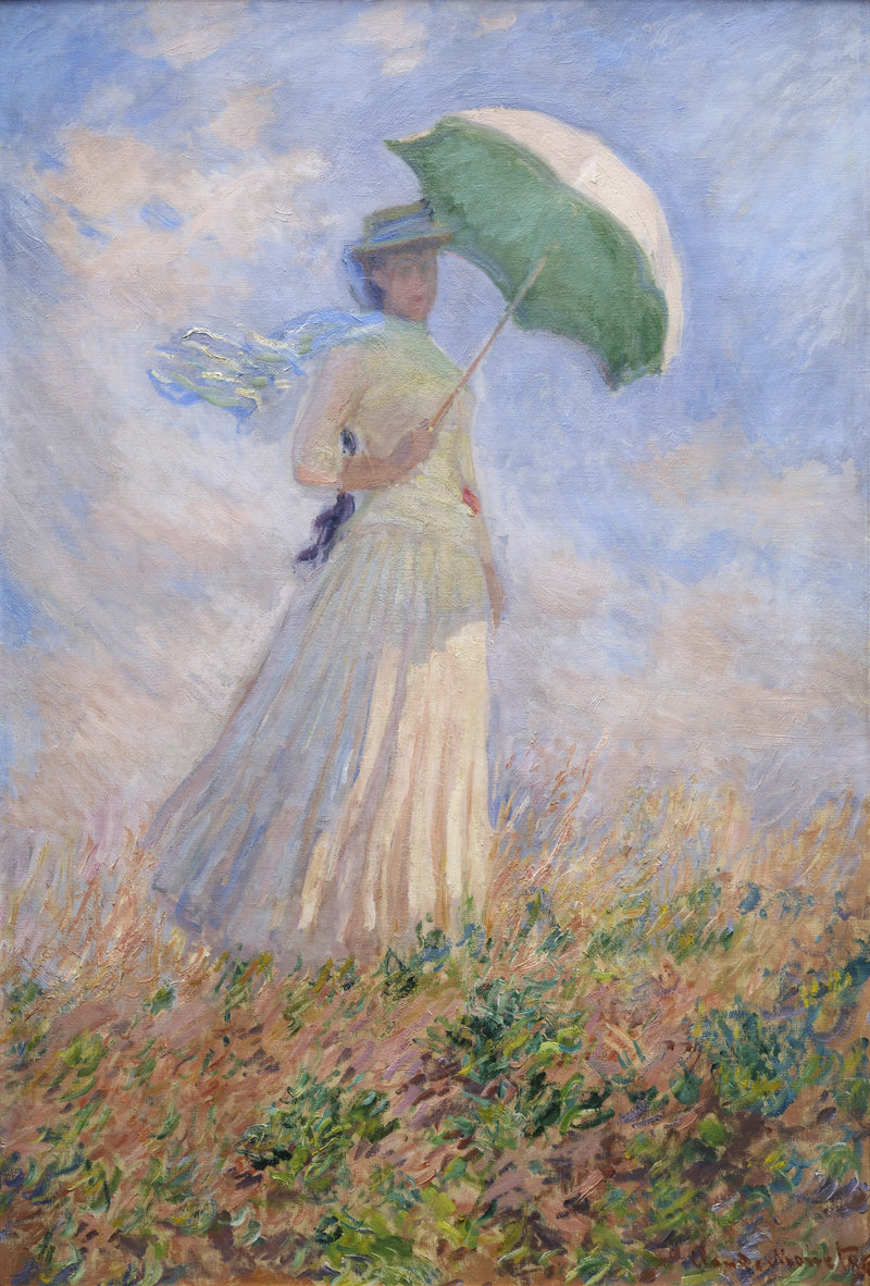 Femme à l’ombrelle tournée vers la droite W1076 – Claude Monet