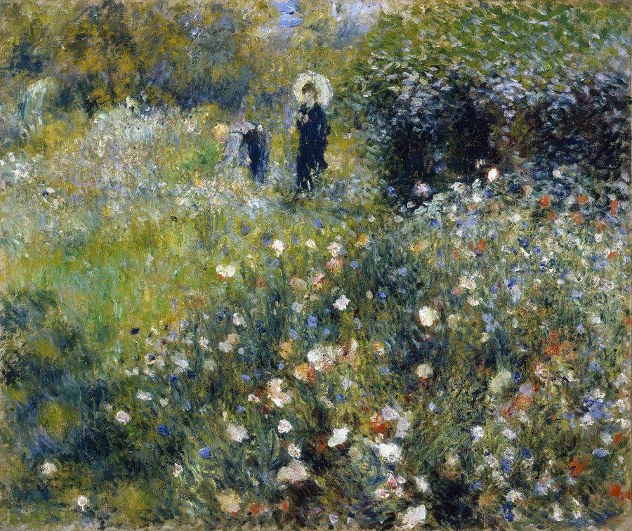 Femme avec un parasol dans un jardin, 1875 – Renoir