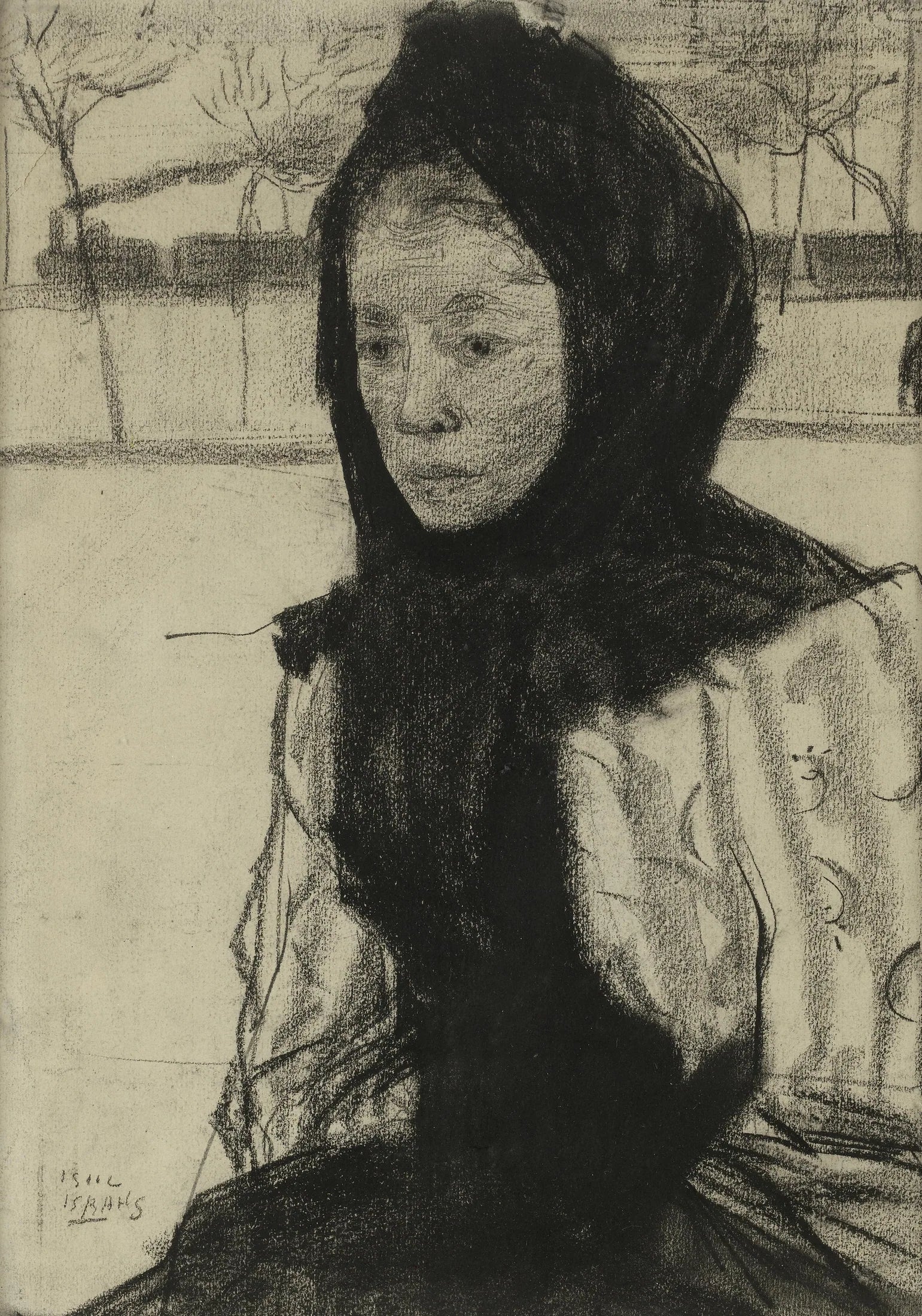 Femme portant un foulard - Isaac Israëls image 1 tableau peint à l’huile sur toile