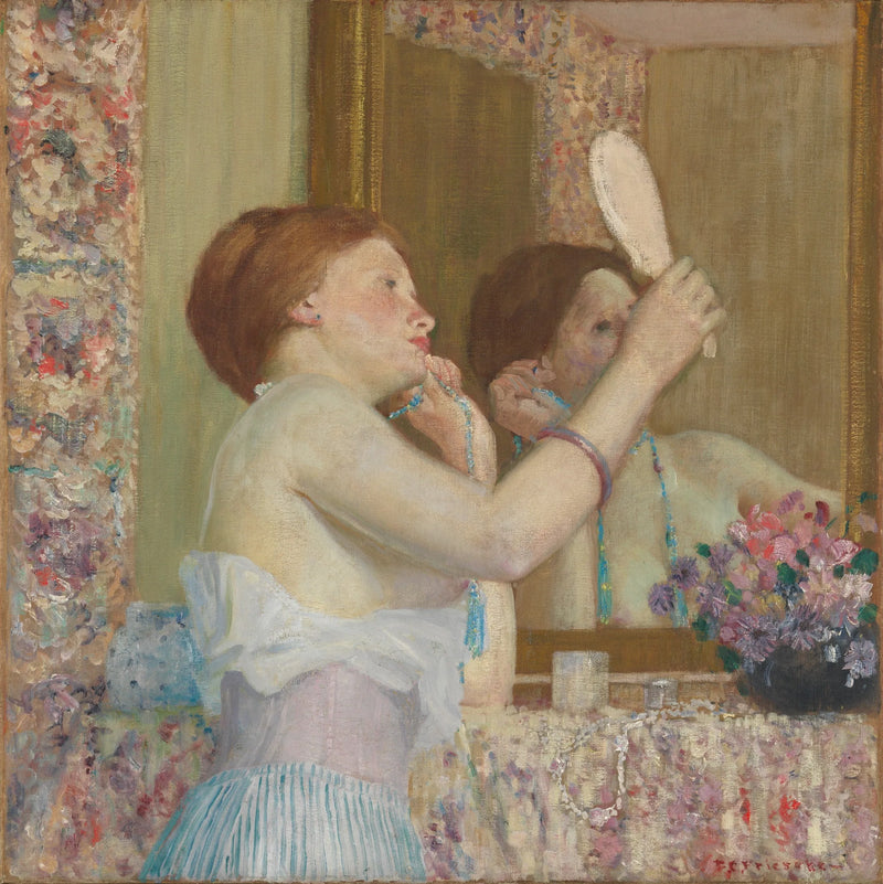 Femme qui se mire - Frederick Carl Frieseke