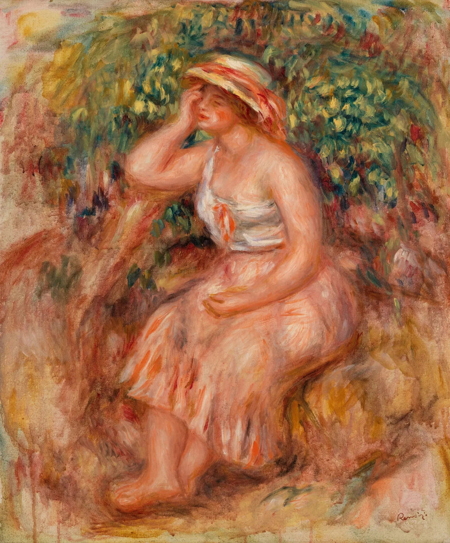 Femme rêvassant (Rêveuse) - Pierre-Auguste Renoir