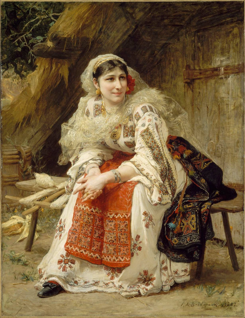 femme roumaine - Frederick Arthur Bridgman