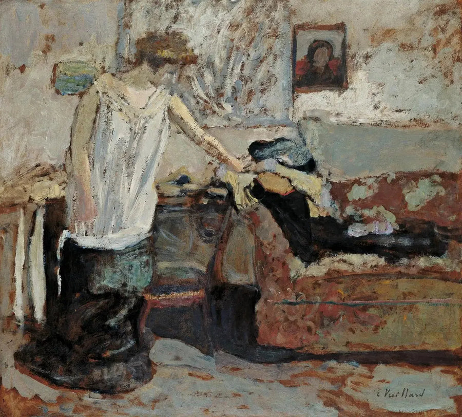 Femme se déshabillant - Édouard Vuillard