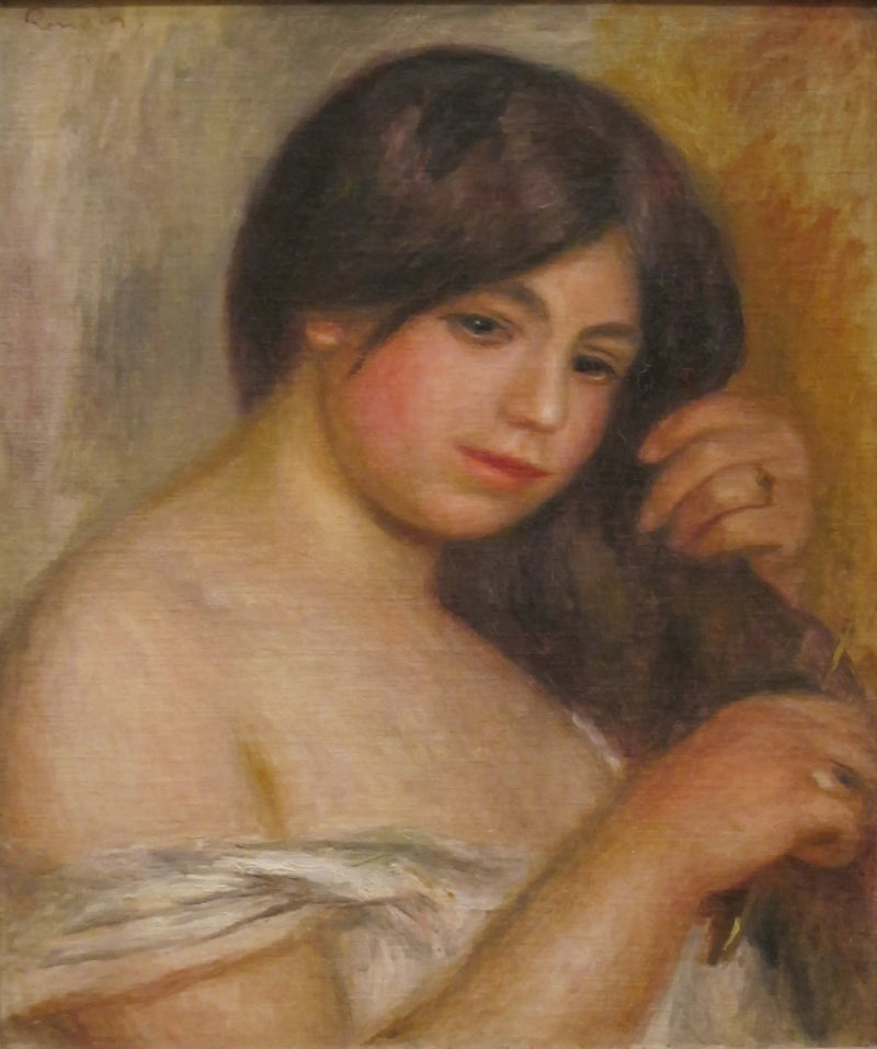 Femme se peignant les cheveux - Pierre-Auguste Renoir