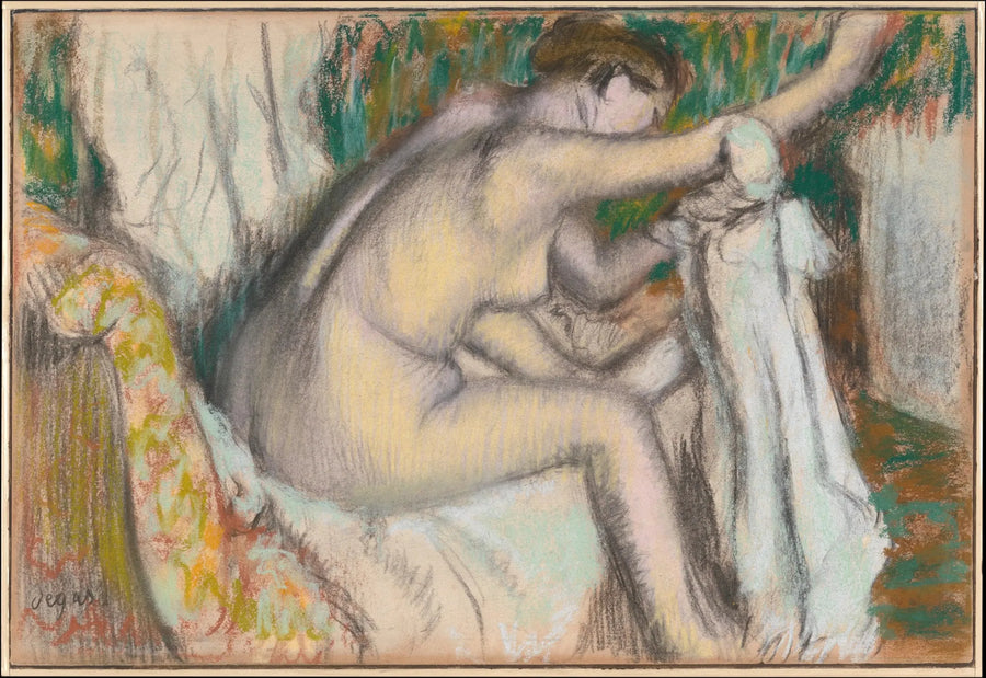 Femme séchant son bras - Edgar Degas