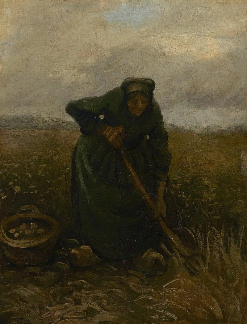 Femme soulevant des pommes de terre - Vincent van Gogh