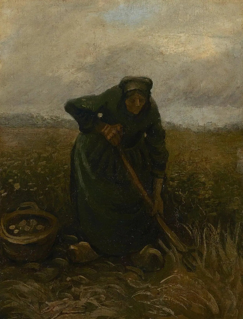 Femme soulevant des pommes de terre - Vincent van Gogh