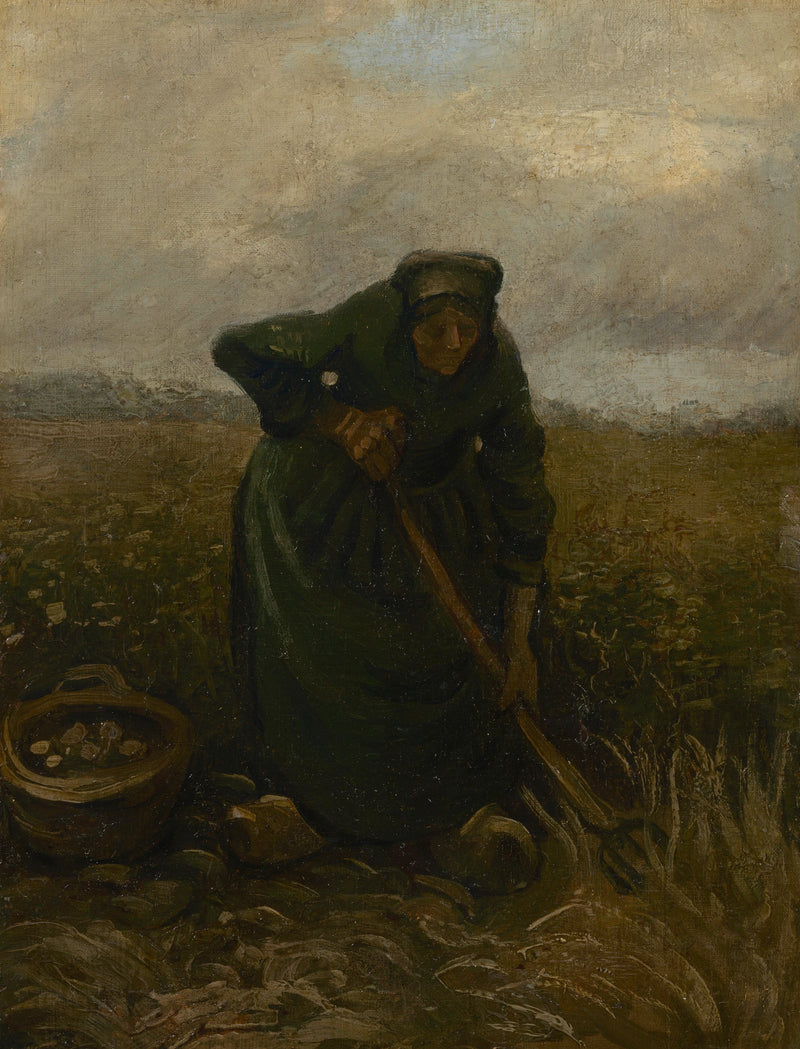 Femme soulevant des pommes de terre, F147 – Van Gogh
