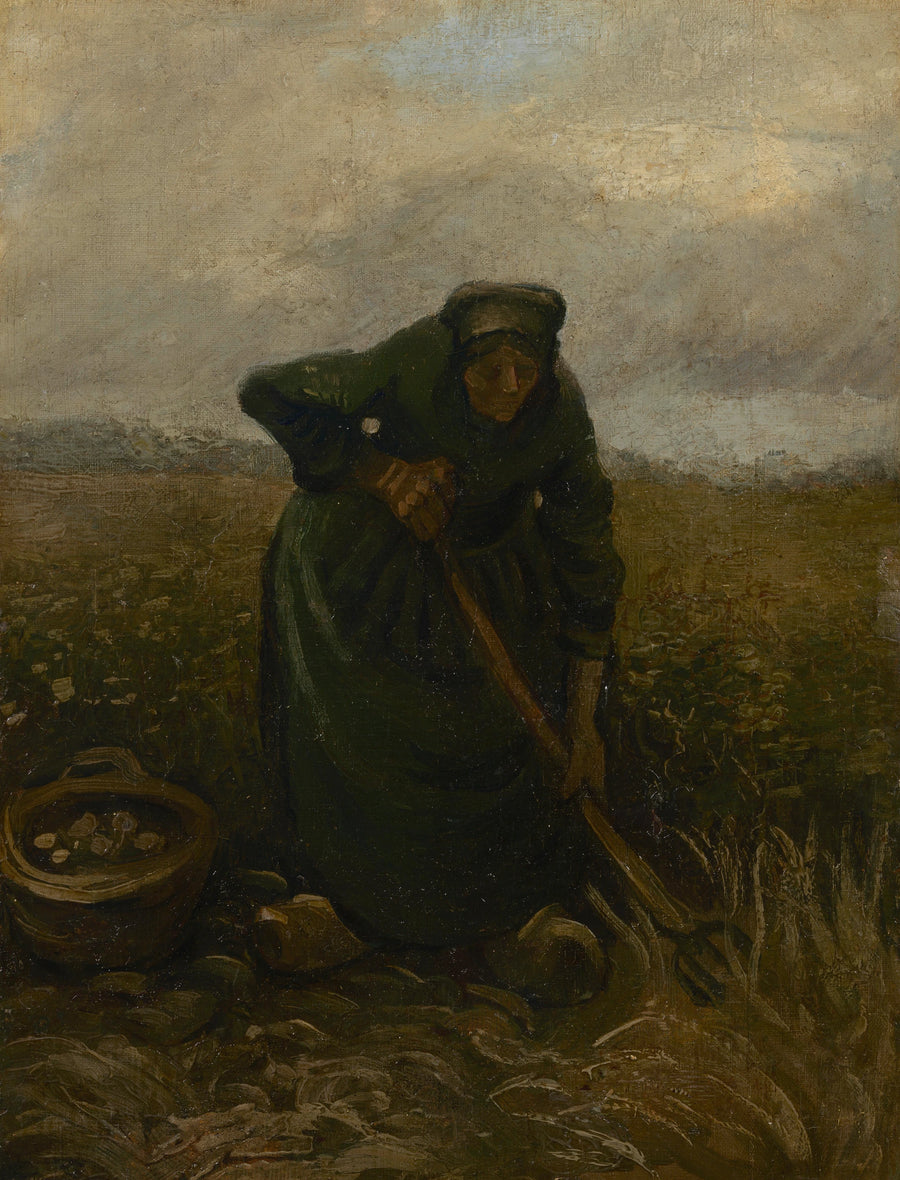 Femme soulevant des pommes de terre, F147 – Van Gogh