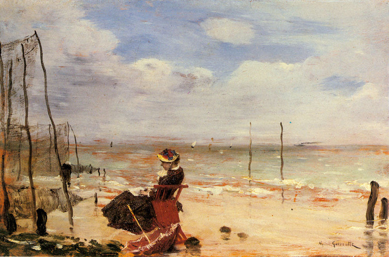Femme sur la plage - Norbert Gœneutte