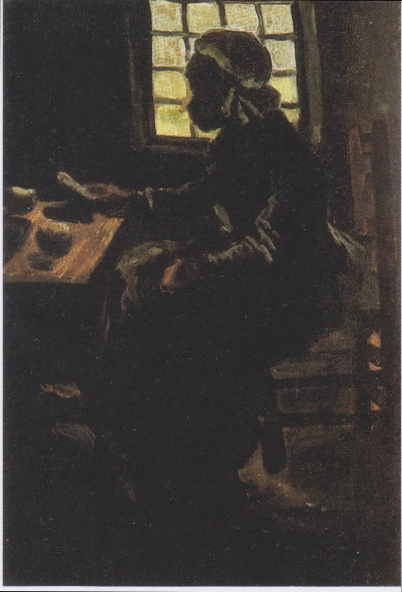 Femme à table en contre-jour, F72 – Van Gogh