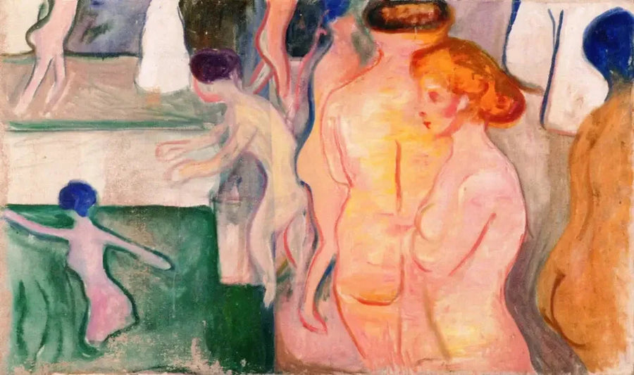 Femmes à la piscine - Edvard Munch
