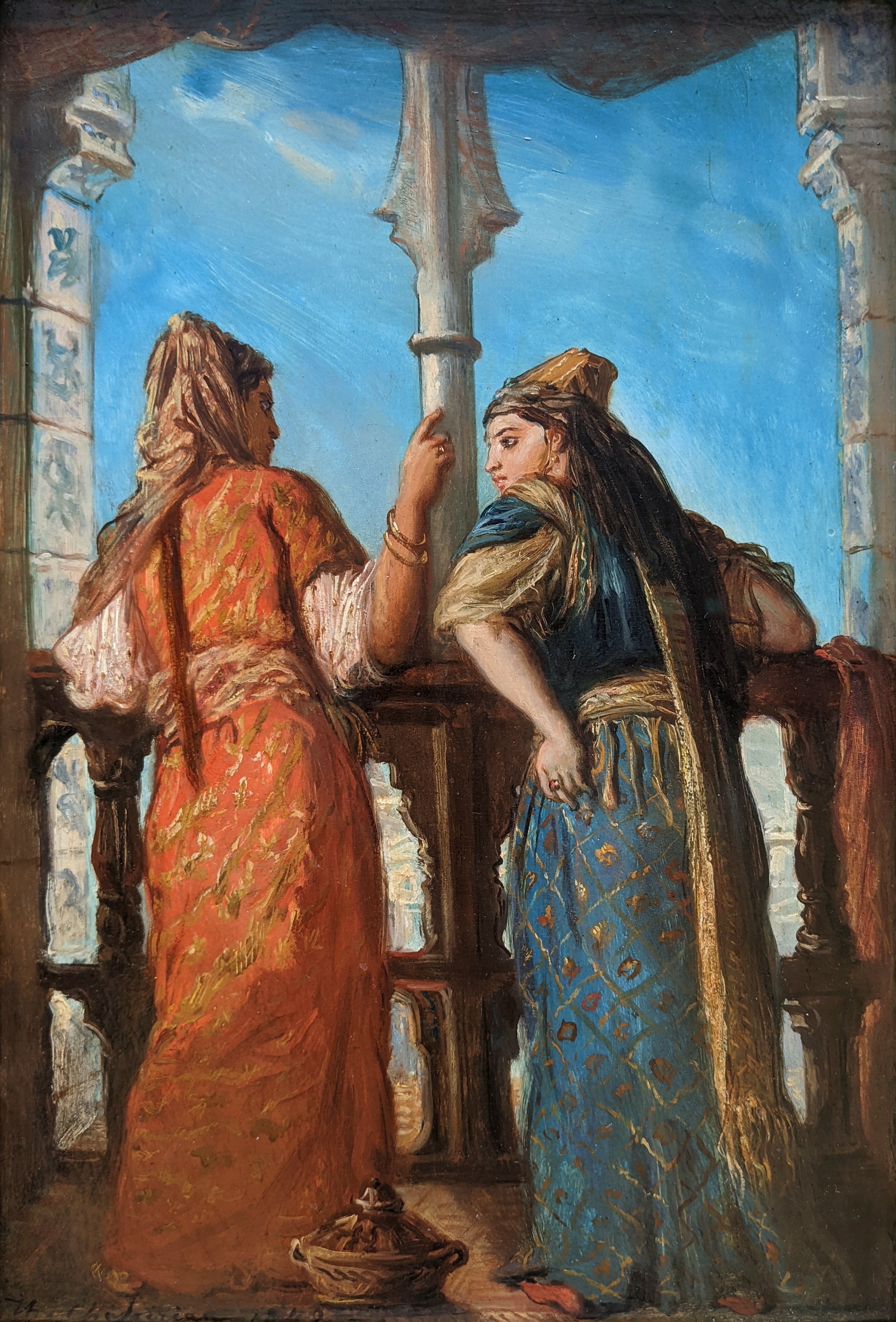 Femmes au balcon, Alger - Théodore Chassériau image 1 tableau peint à l’huile sur toile
