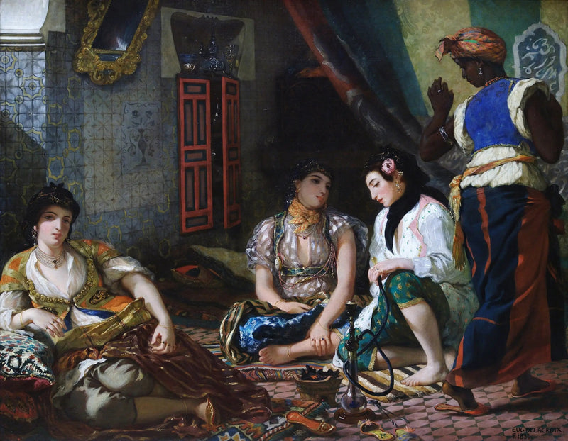 Femmes d'Alger dans leur appartement - Eugène Delacroix
