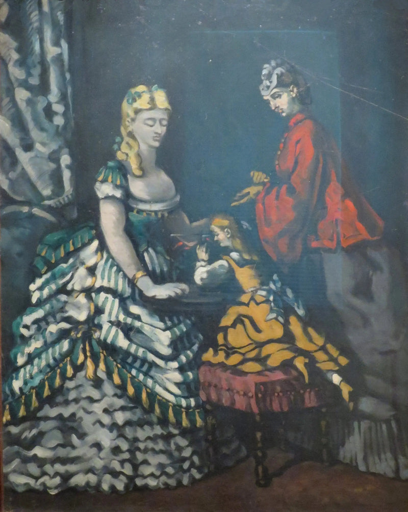 Femmes et fillette dans un intérieur - Paul Cézanne