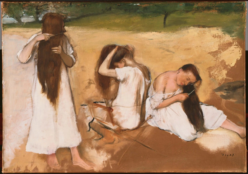 Femmes se peignant les cheveux - Edgar Degas