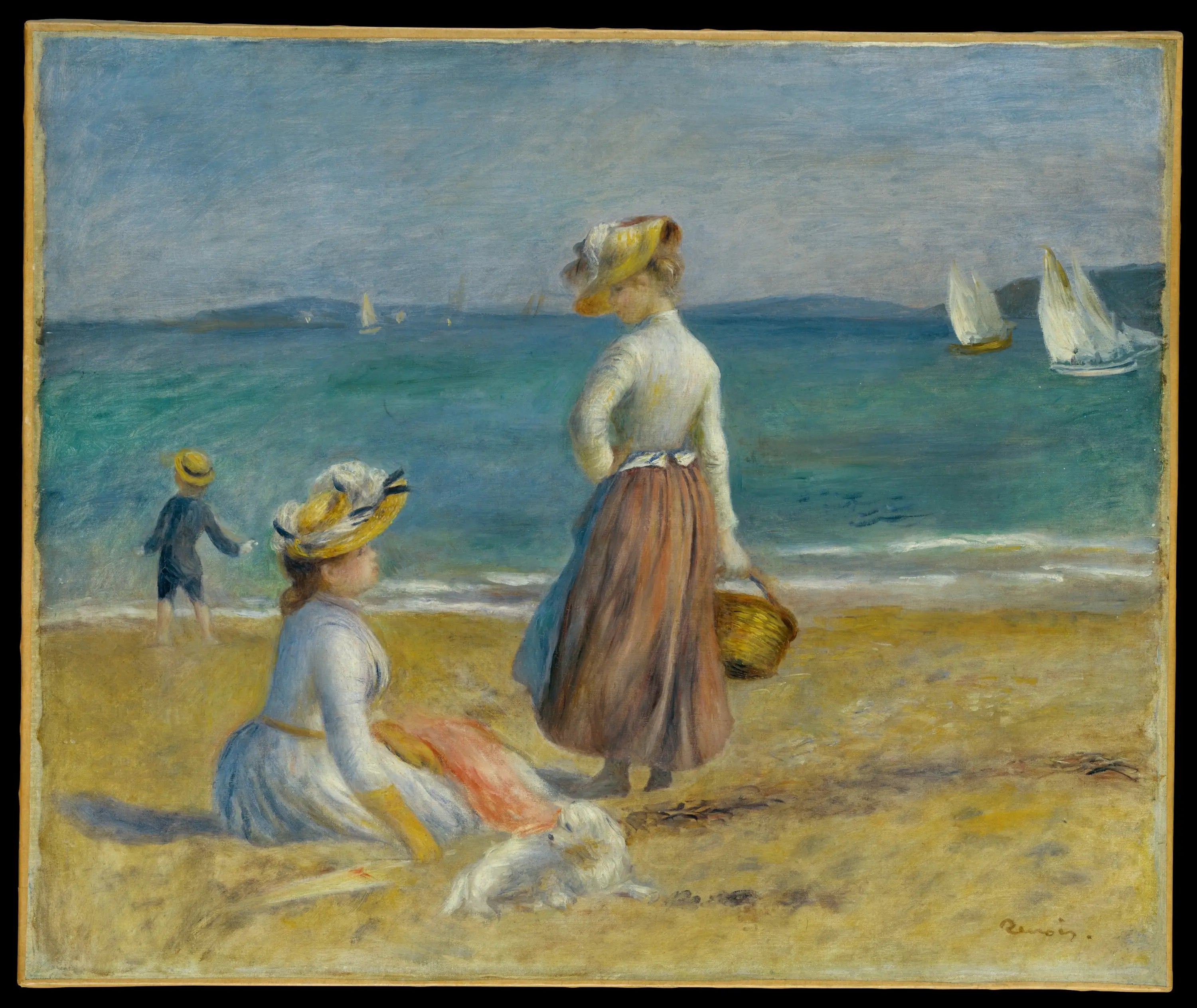 Femmes sur la Plage - Pierre-Auguste Renoir image 1 reproduction de peinture à l’huile