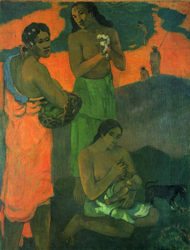 Femmes sur le bord de la mer - Paul Gauguin