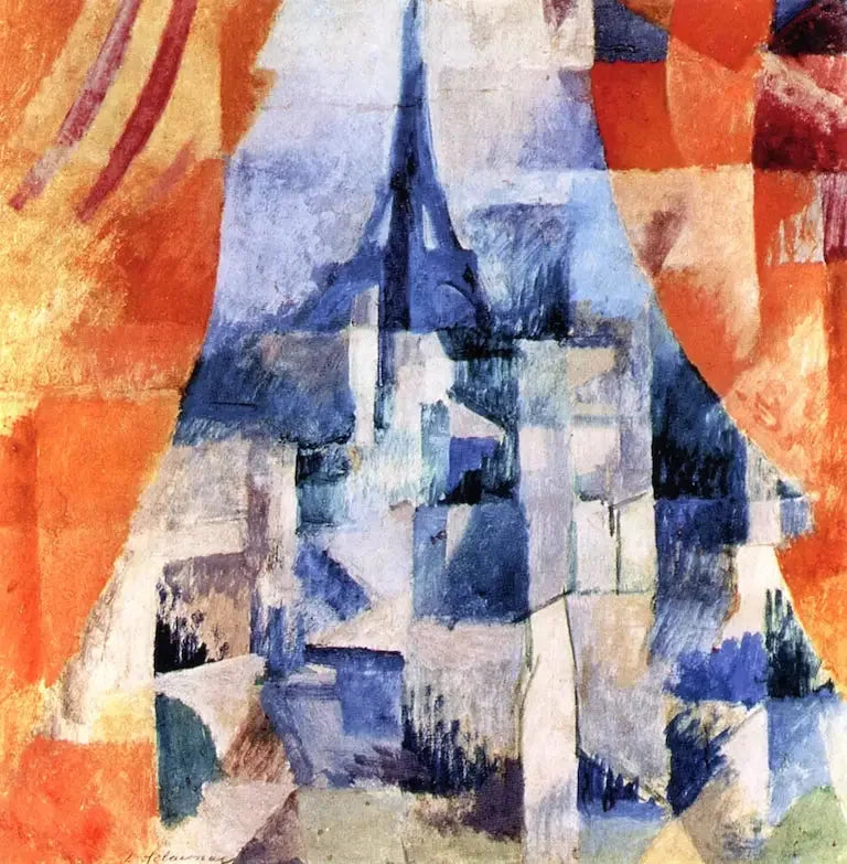 Fenêtre aux rideaux orange - Robert Delaunay