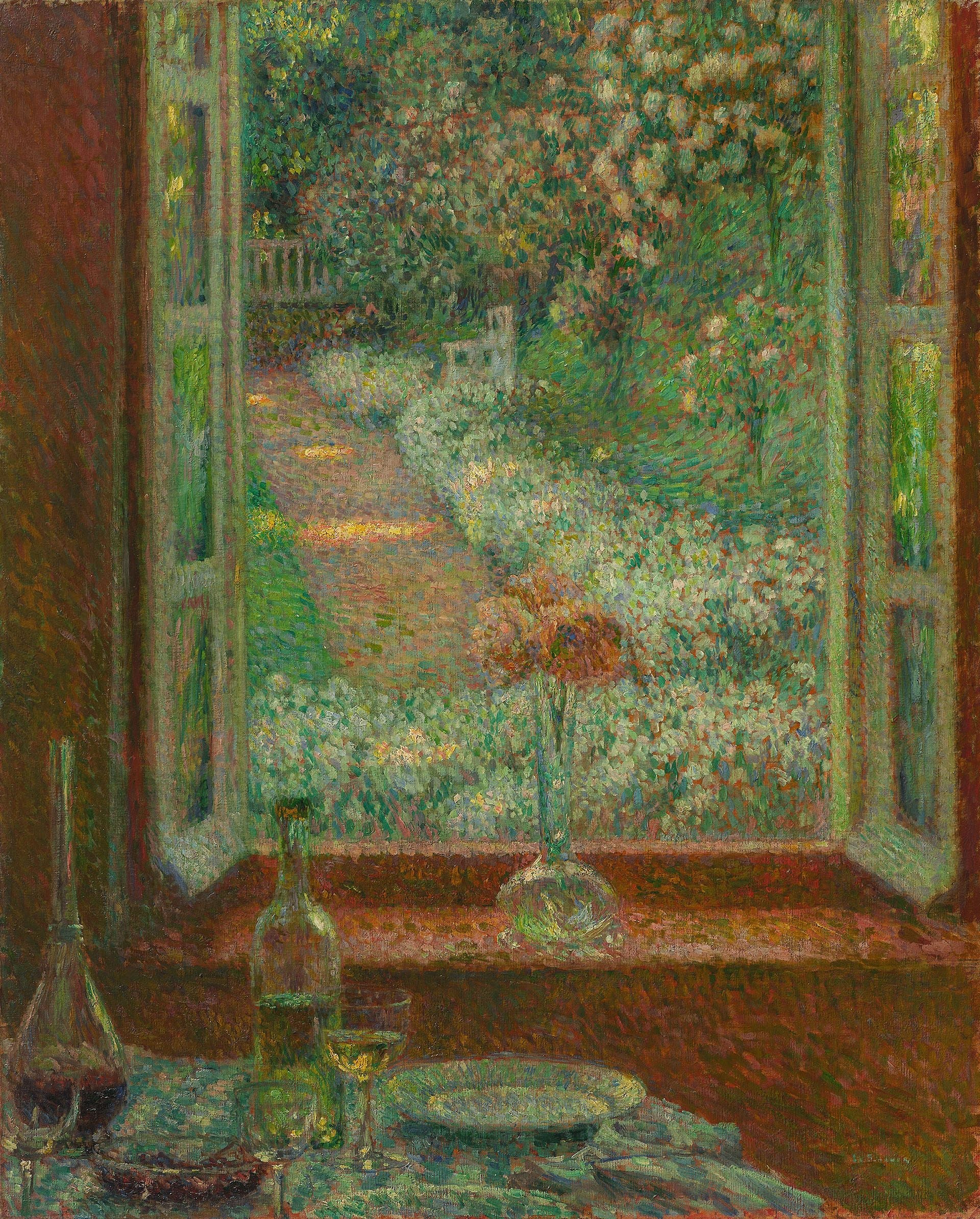 Fenêtre avec œillets, Gerberoy - Henri Le Sidaner