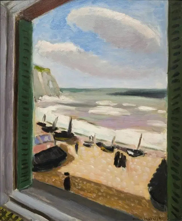 Fenêtre ouverte sur la mer à Étretat - Henri Matisse