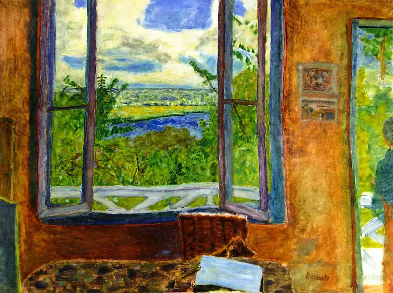 Fenêtre ouverte sur la Seine à Vernonnet - Pierre Bonnard