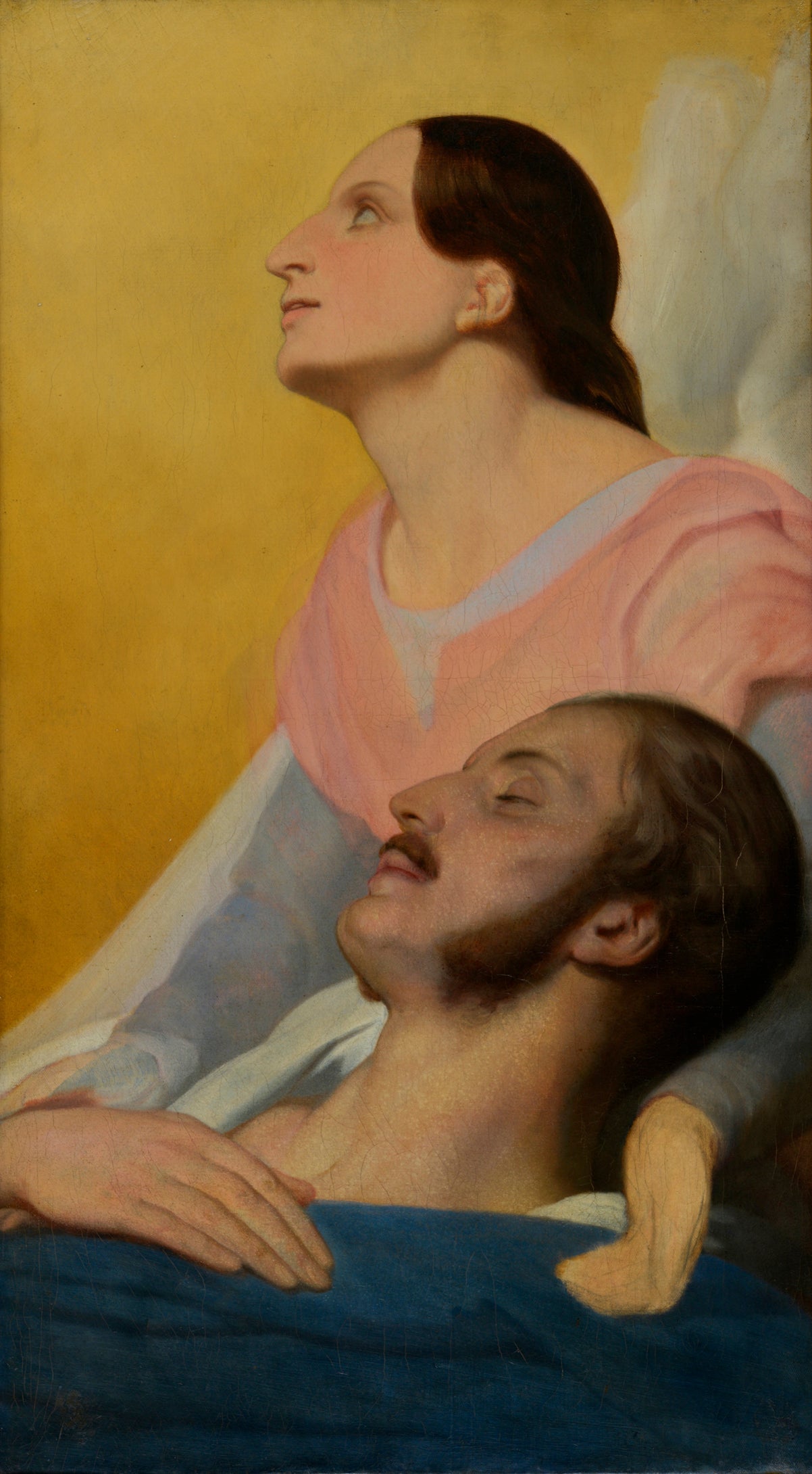 Ferdinand Philippe, duc d'Orléans, jusqu'à son lit de mort - Ary Scheffer image 1 tableau peint à l’huile sur toile