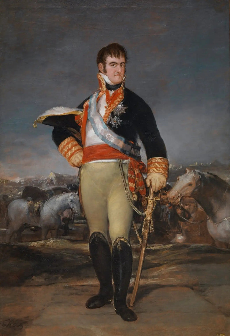 Ferdinand VII dans un campement - Francisco de Goya