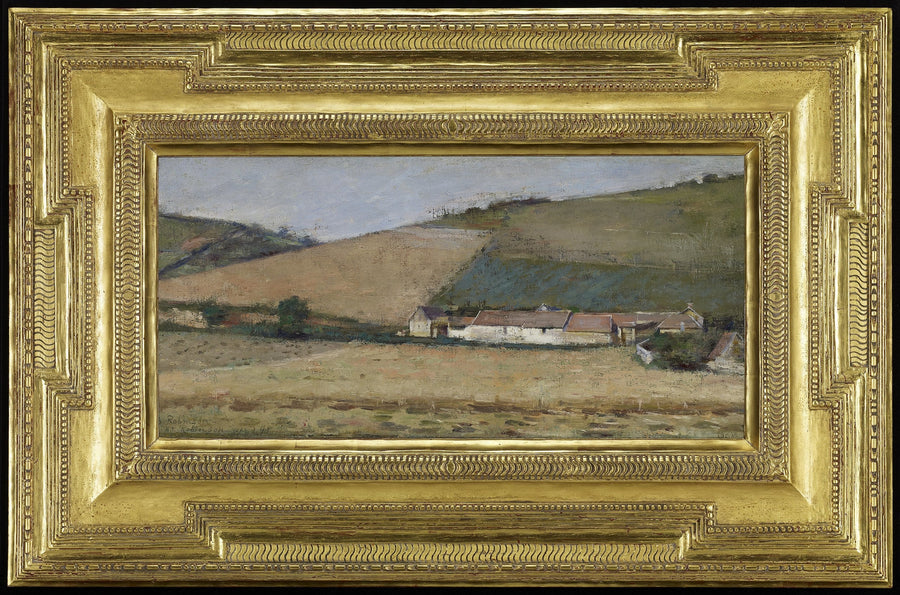 Ferme au milieu des collines, Giverny - Theodore Robinson