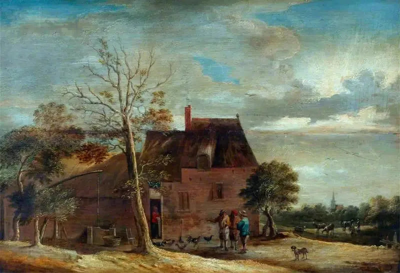 Ferme avec personnages - David Teniers le Jeune