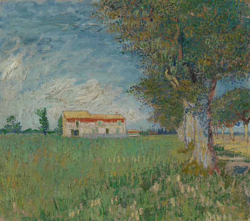 Ferme dans un champ de blé, F408 – Vincent van Gogh