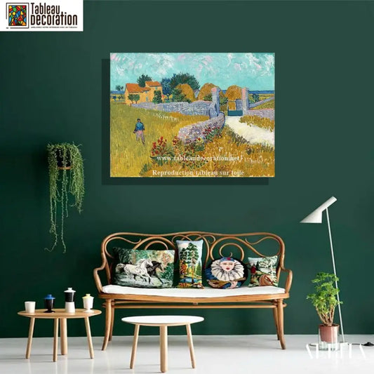 Ferme en Provence - Van Gogh - Reproductions de tableaux et peintures haut de gamme