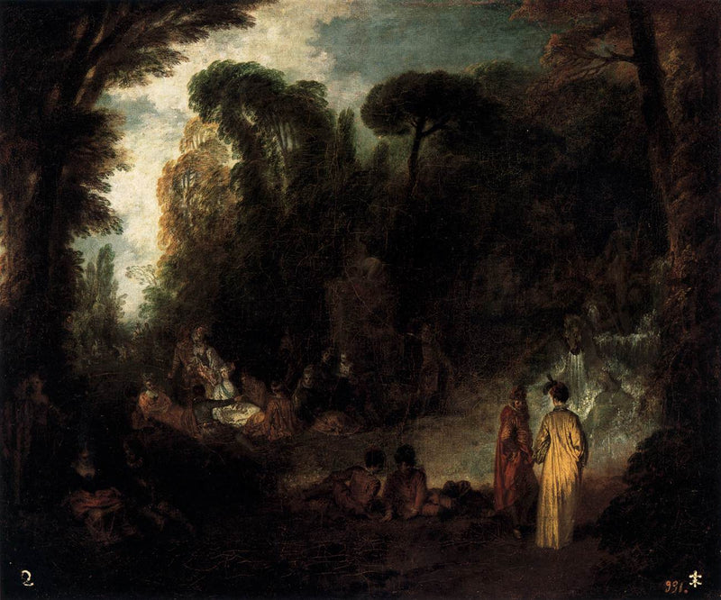 Fête dans un parc - Antoine Watteau
