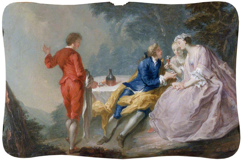 Fête galante : pièce de conversation - Antoine Watteau