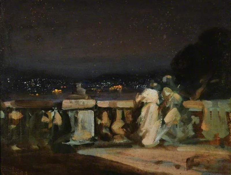Feux d'artifice à Saint-Cloud, France - Charles Conder