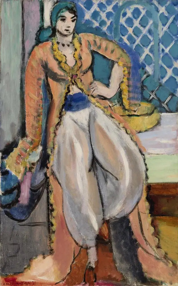 Figure avec une robe persane (Figure à la robe persane) - Henri Matisse