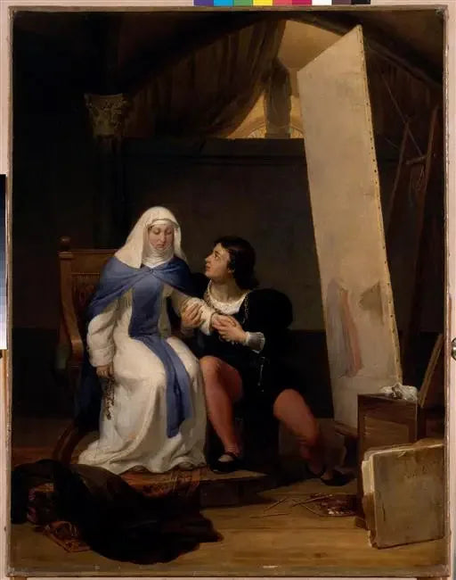 Filippo Lippi et Lucrezia Buti - Paul Delaroche