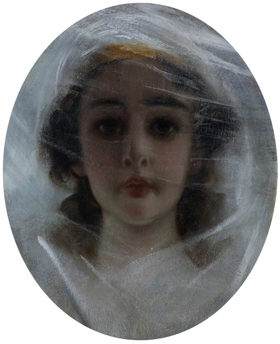 Fille au voile rose - Jules Bastien-Lepage image 1 copie de tableau peinte à la main