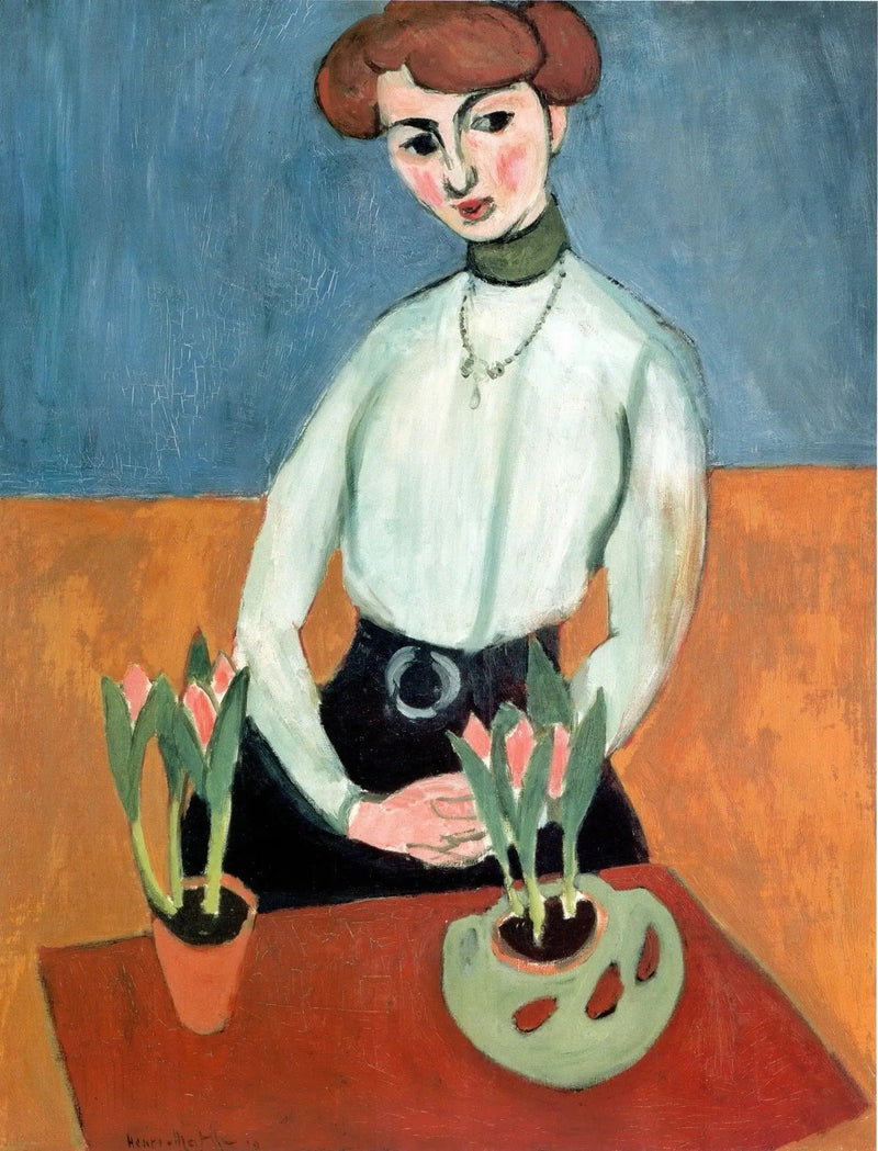 Fille aux tulipes - Henri Matisse