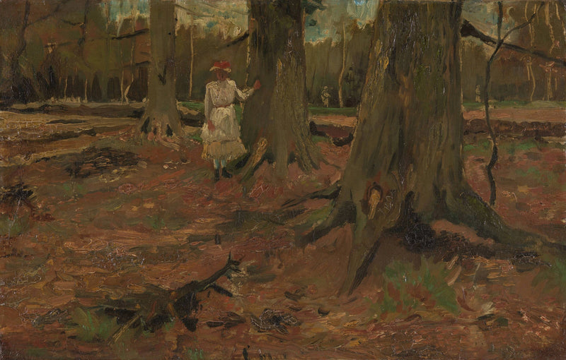 Fille en blanc dans les bois, F8 – Vincent van Gogh