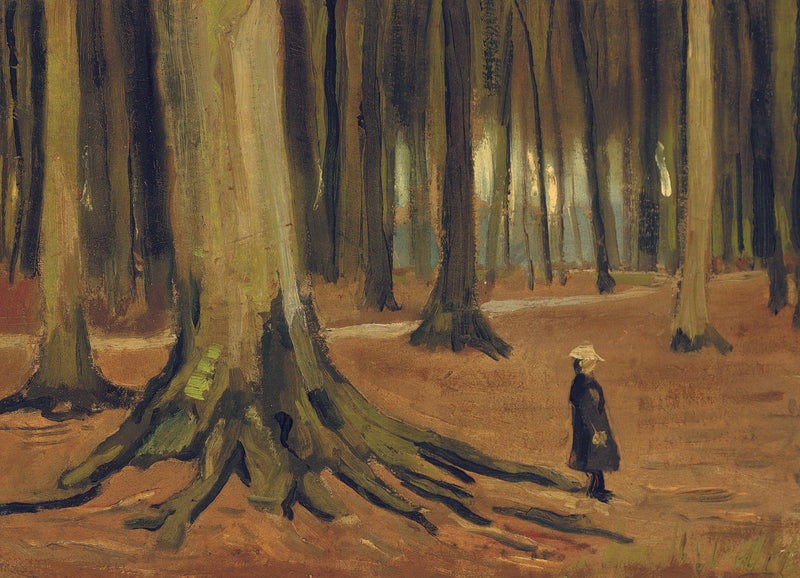 Fille dans les bois, F8a – Vincent van Gogh
