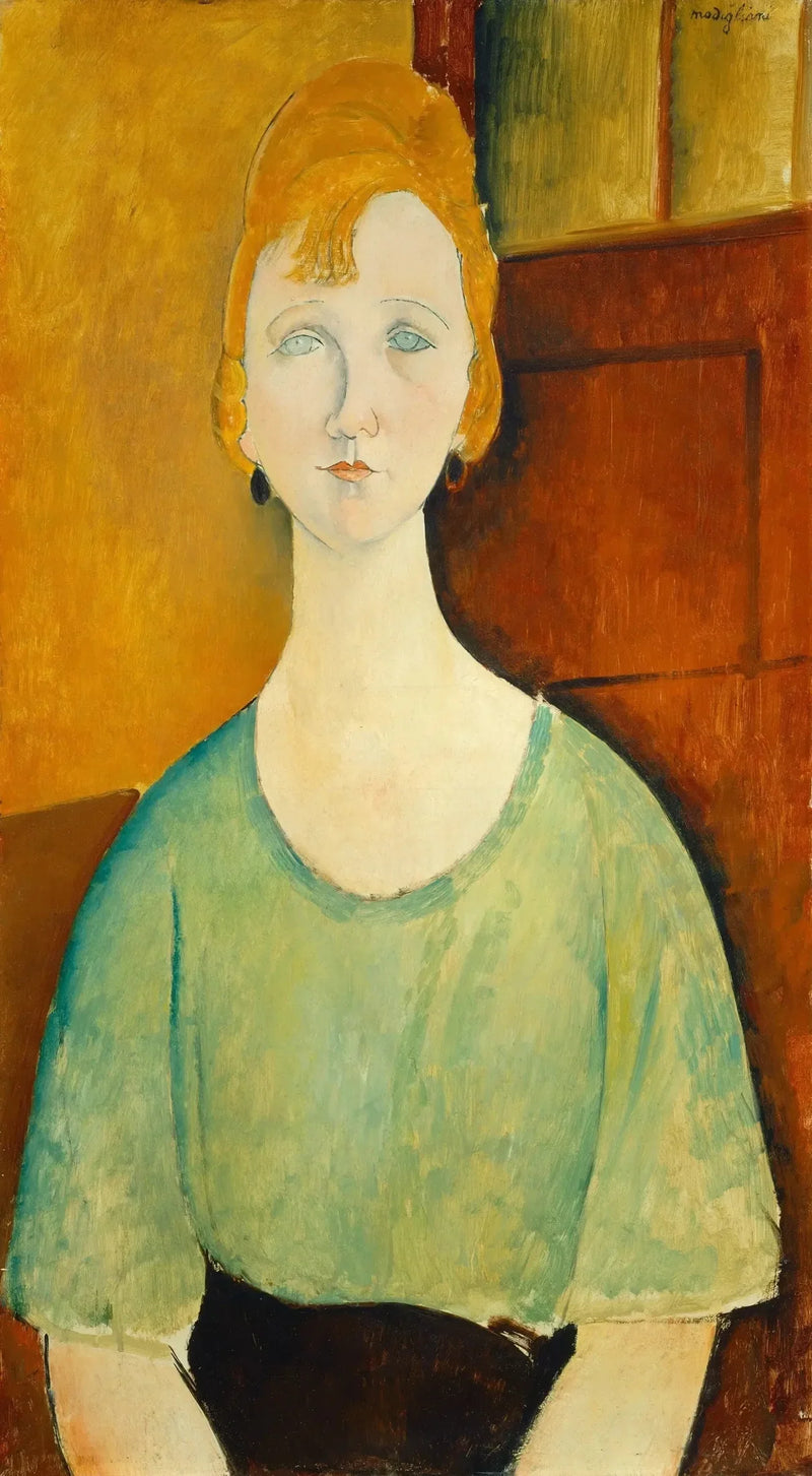Fille en chemisier vert - Amedeo Modigliani