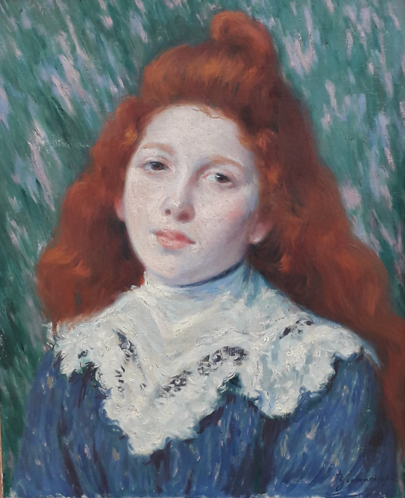 fille en col blanc - Federico Zandomeneghi