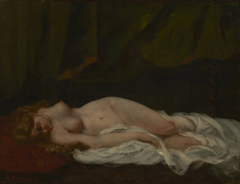 Fille endormie - Gustave Courbet