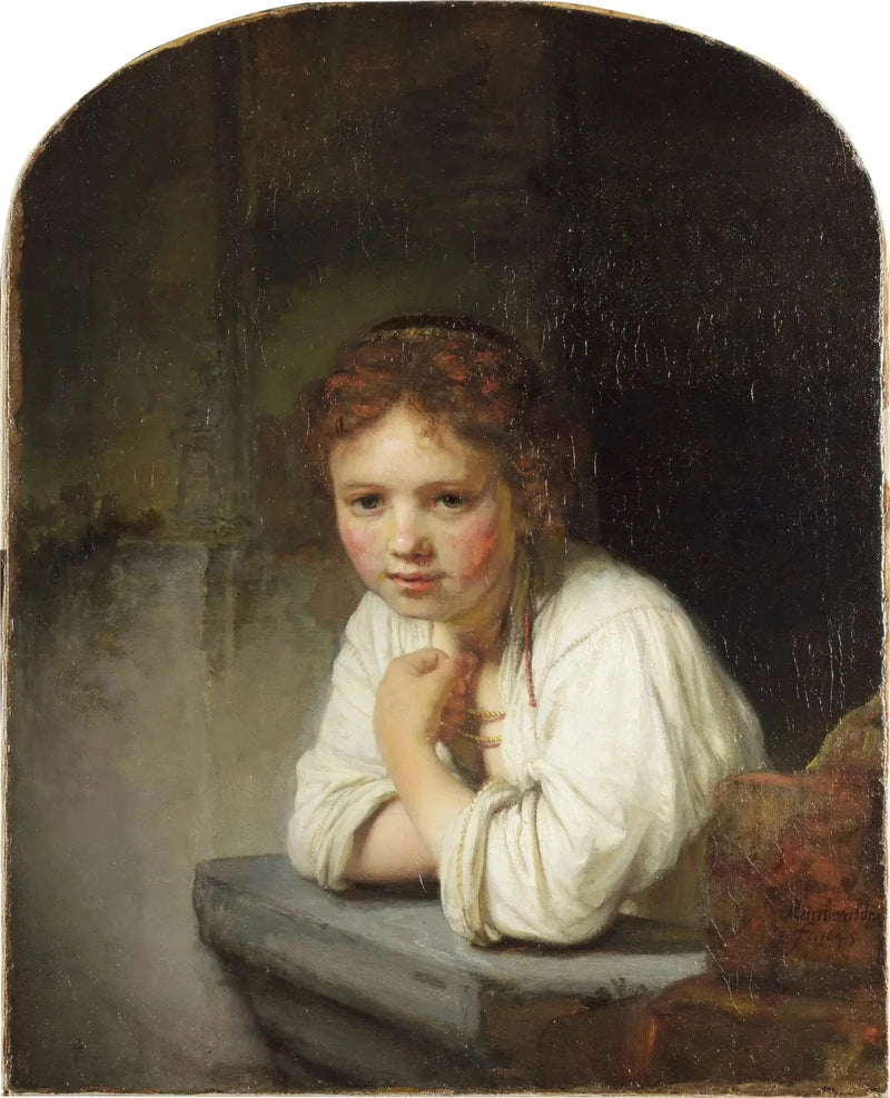 Fille à la fenêtre – Rembrandt